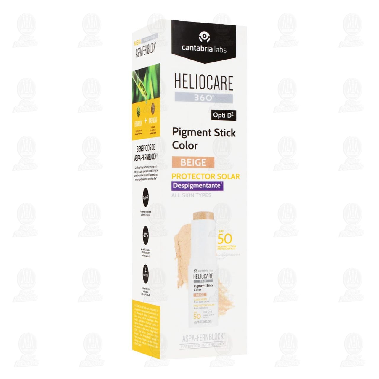 Heliocare 360&deg; Pigment Stick Color Beige Protector Solar SPF 50, 10 gr. image number 0