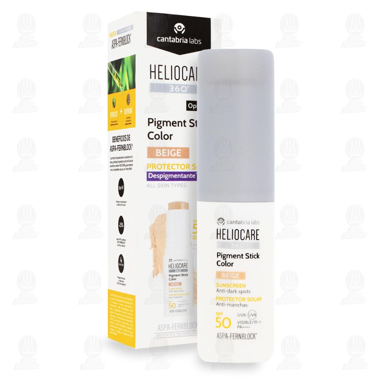 Heliocare 360&deg; Pigment Stick Color Beige Protector Solar SPF 50, 10 gr. image number 3