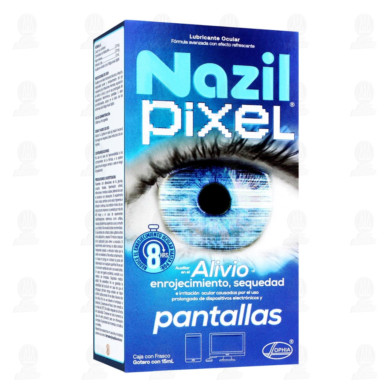 Nazil Pixel Lubricante Ocular, 15 ml. image number 0