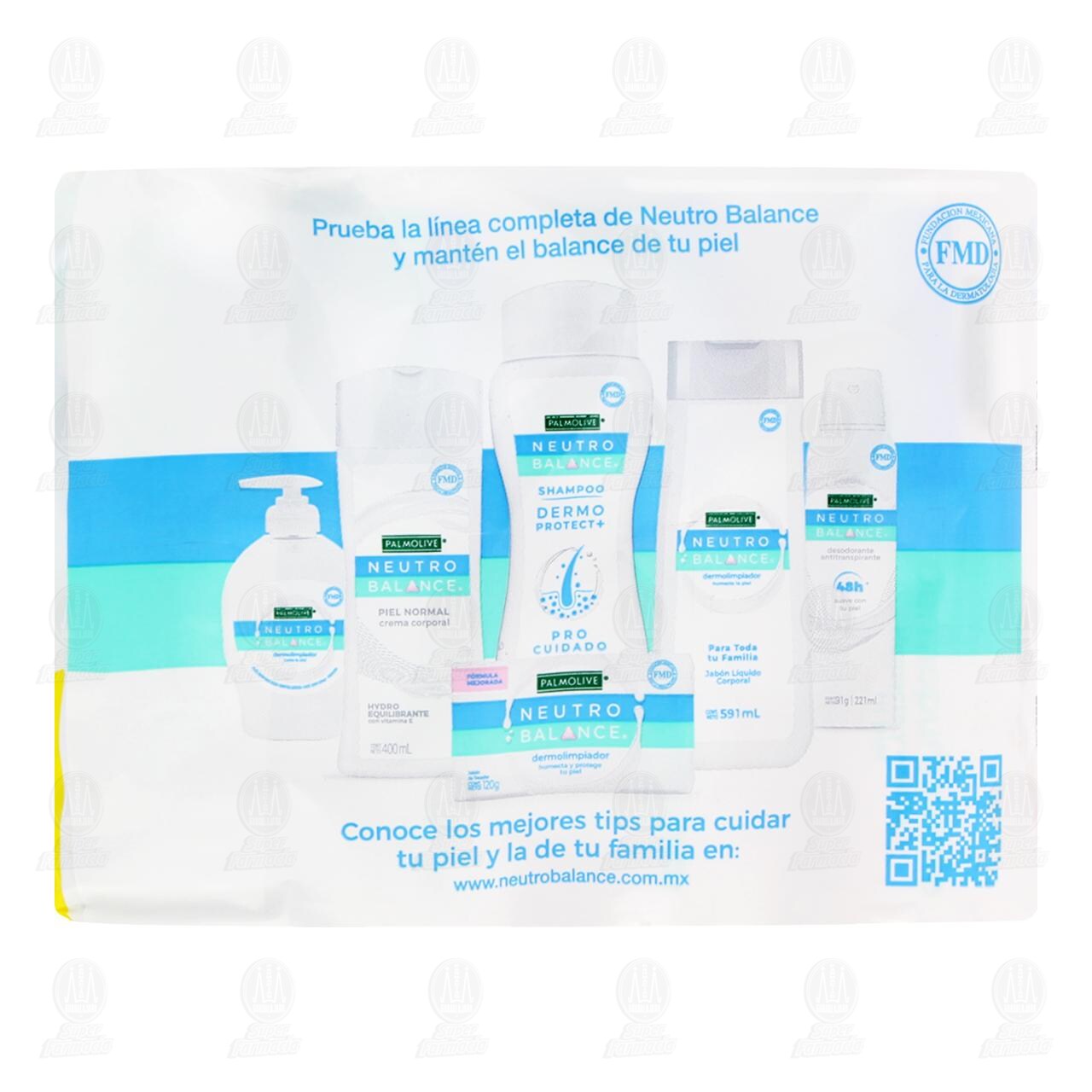 Jab&oacute;n de Tocador Palmolive Neutro Balance Dermopurificante, 4 Barras de 120 gr c/u. image number 2