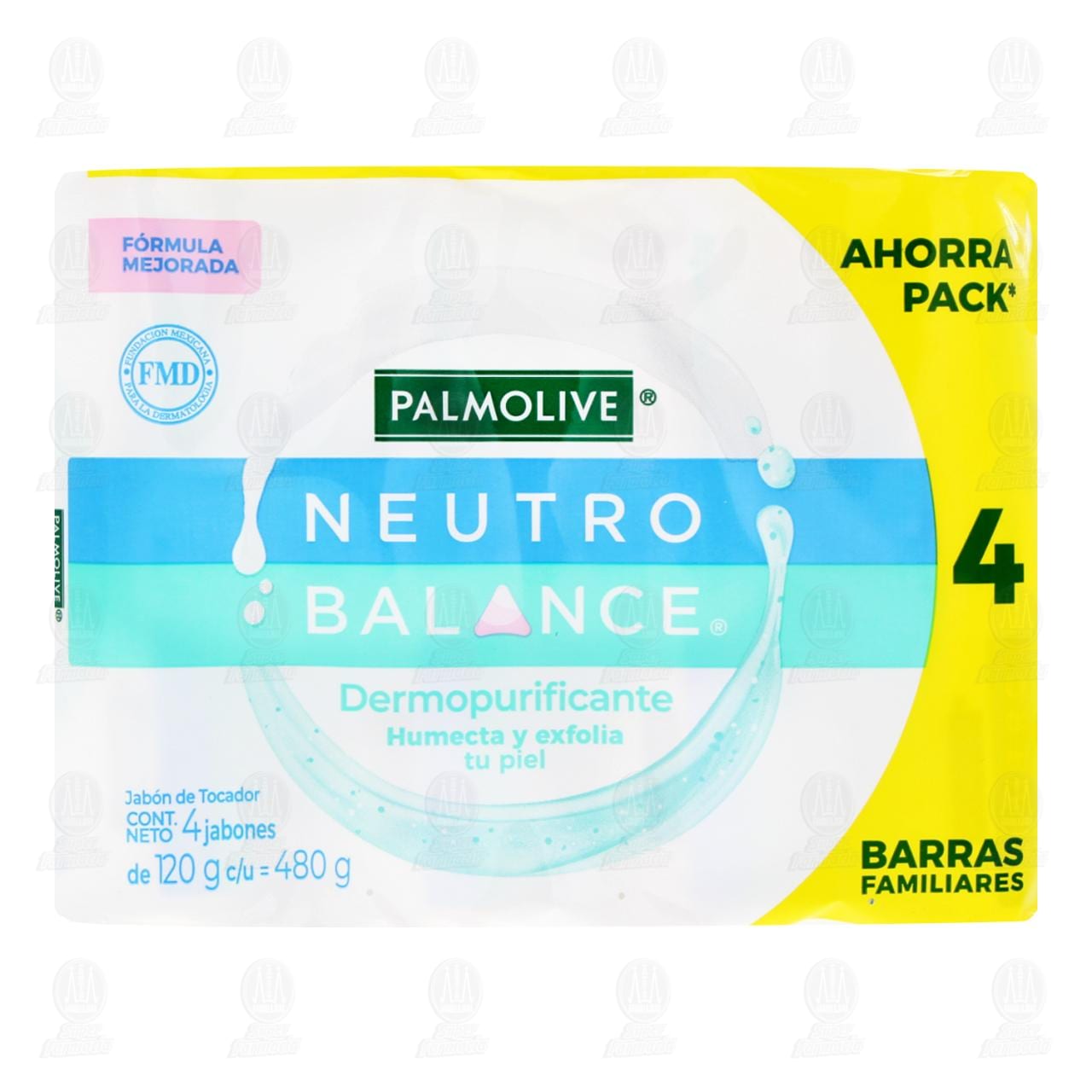 Jab&oacute;n de Tocador Palmolive Neutro Balance Dermopurificante, 4 Barras de 120 gr c/u. image number 1