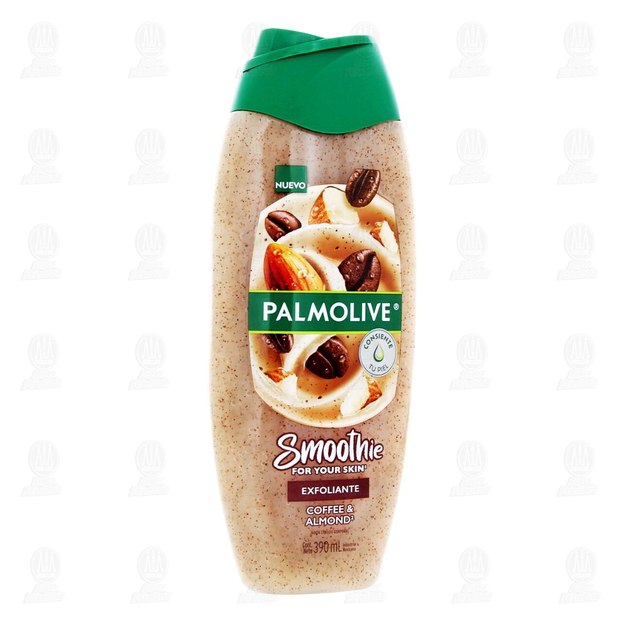 Gel de Ba&ntilde;o Palmolive Smoothie Exfoliante Coffee & Almond, 390 ml. image number 0
