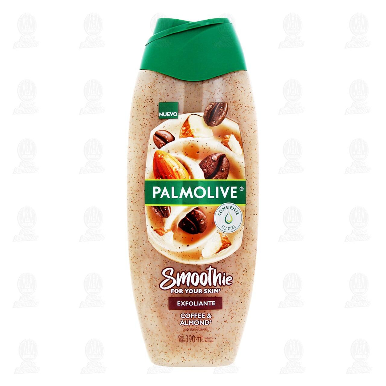 Gel de Ba&ntilde;o Palmolive Smoothie Exfoliante Coffee & Almond, 390 ml. image number 1