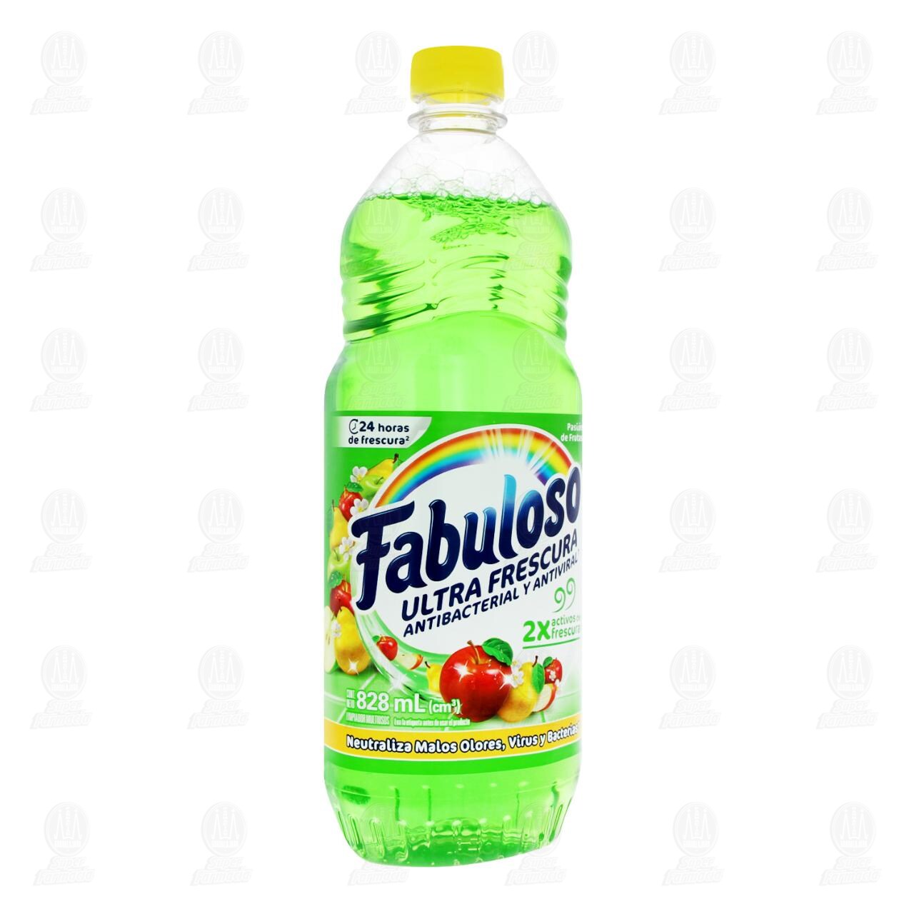 Limpiador L&iacute;quido Fabuloso Ultra Frescura Antibacterial y Antiviral Pasi&oacute;n de Frutas, 828 ml. image number 0