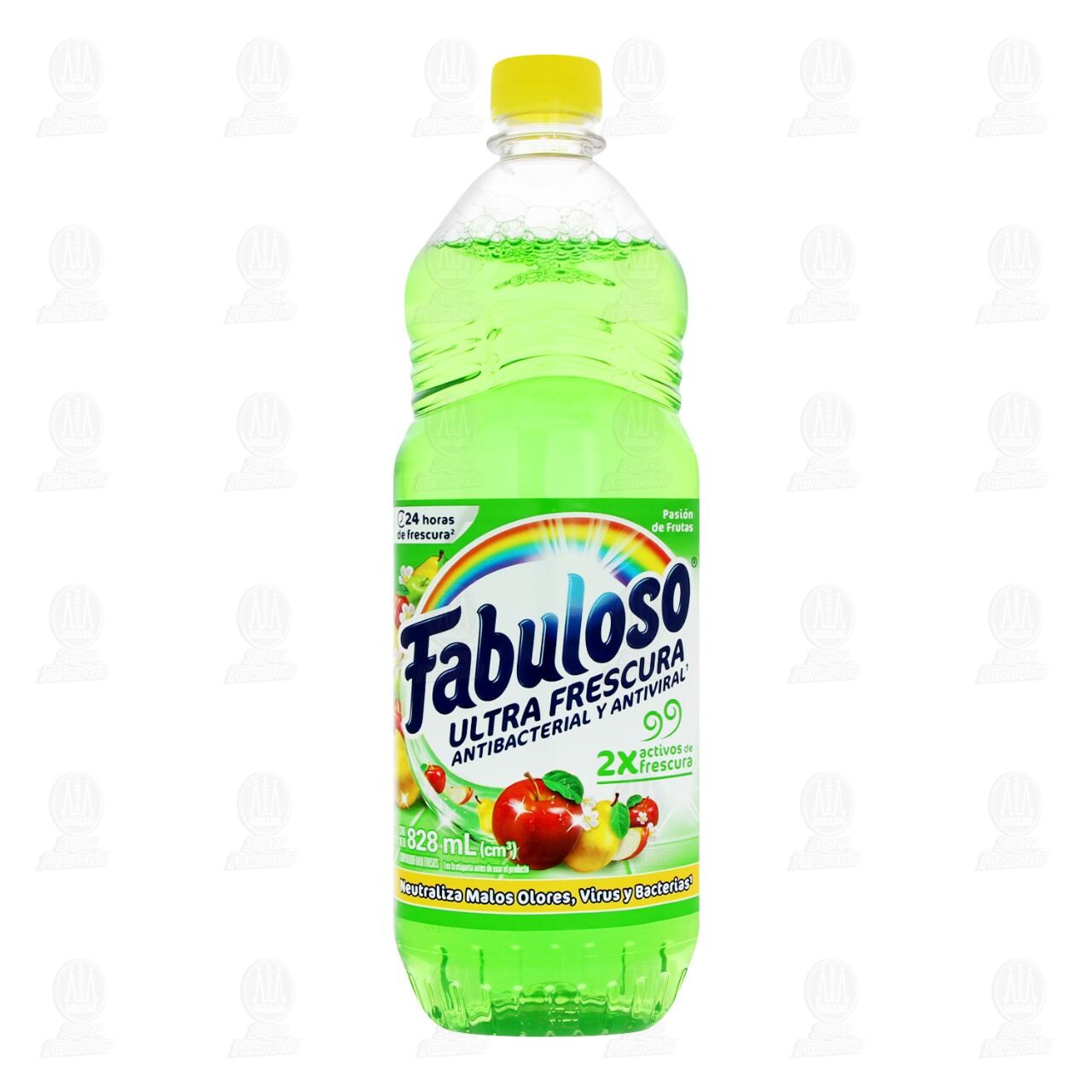 Limpiador L&iacute;quido Fabuloso Ultra Frescura Antibacterial y Antiviral Pasi&oacute;n de Frutas, 828 ml. image number 1