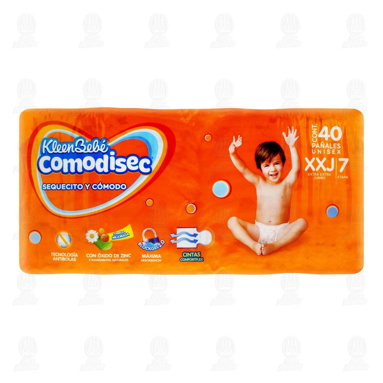 Pa&ntilde;ales para Beb&eacute; KleenBeb&eacute; Comodisec Etapa 7 XXJ, 40 pzas. image number 1