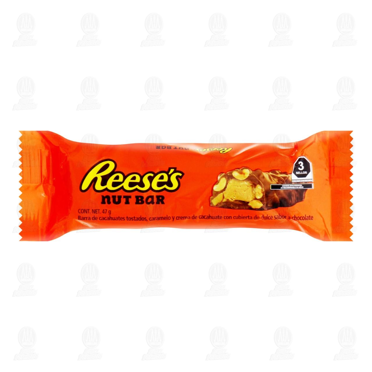 Barra Reese's Nut Bar con Cacahuate y Caramelo, 47 gr. image number 0