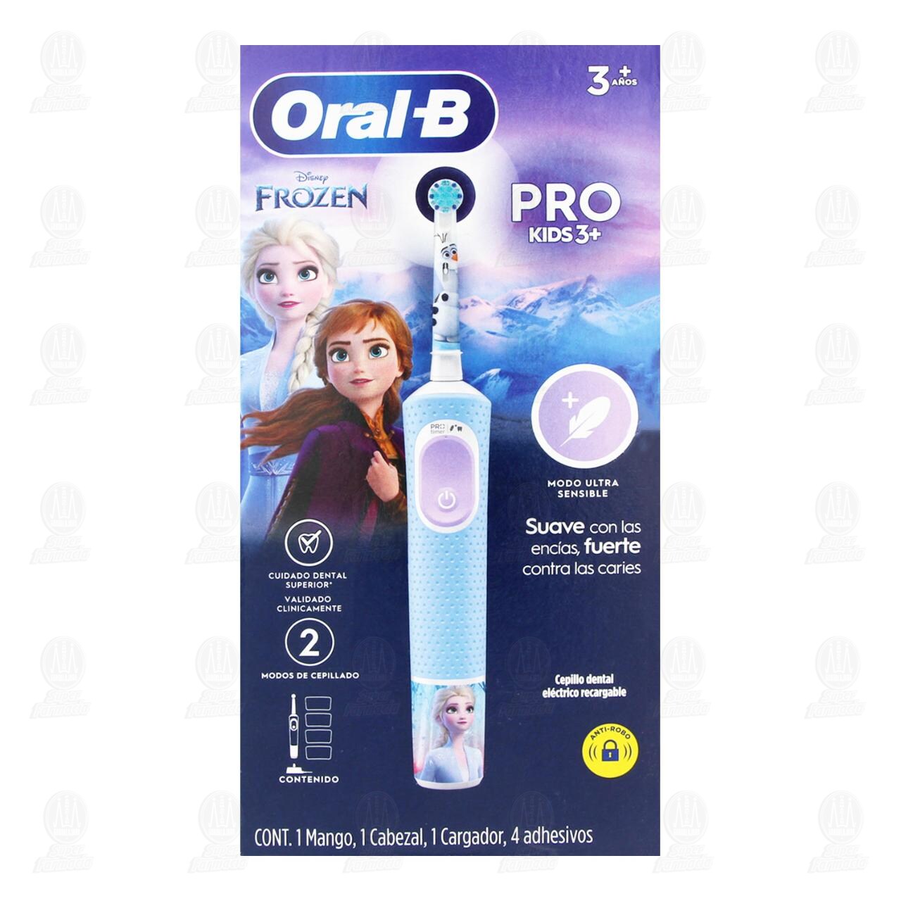 Cepillo Dental El&eacute;ctrico Oral-B Pro Kids 3+ Frozen Recargable, 1 pz. image number 1