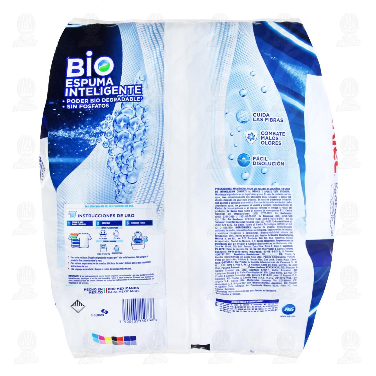 Detergente en Polvo Ariel Poder y Cuidado, 4 kg. image number 1