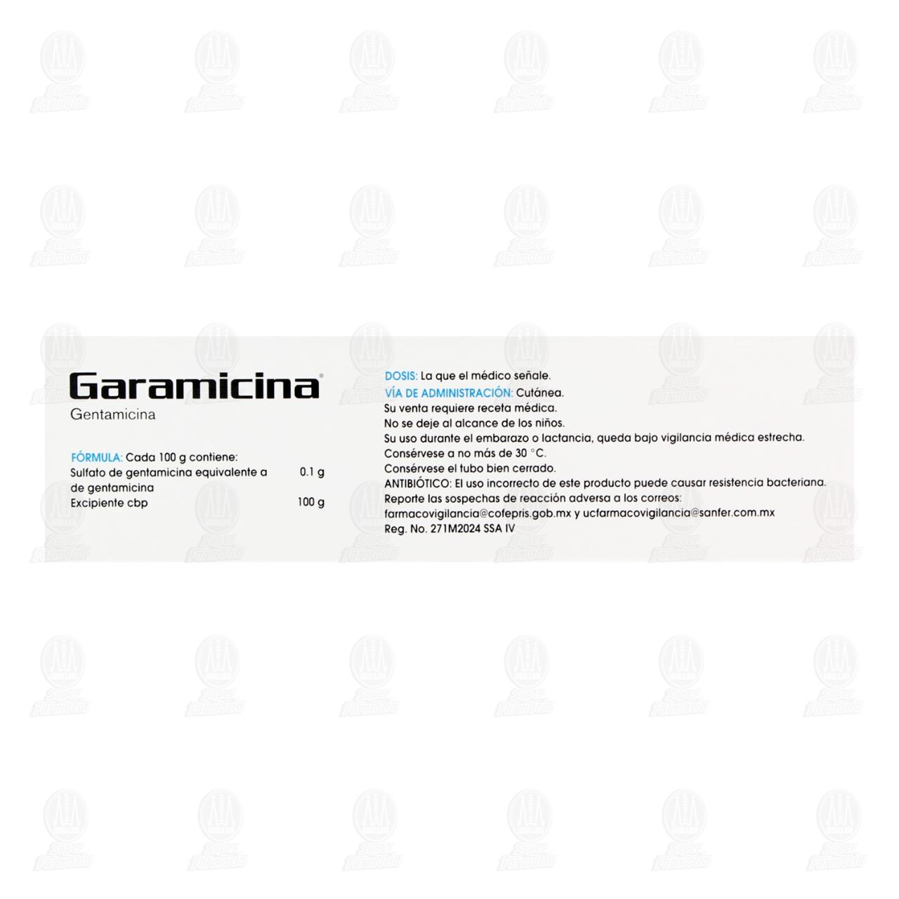 Garamicina Crema 0.1 %, 30 gr. image number 2