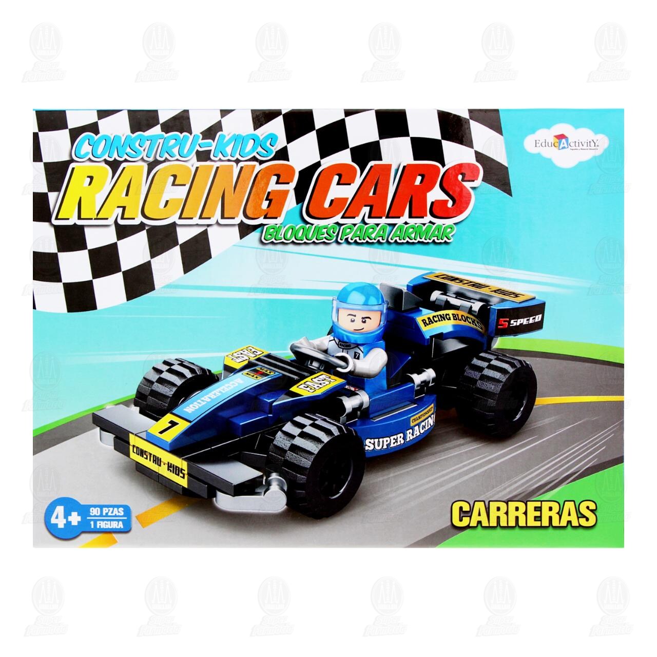 Bloques Constru-Kids EduCactivity Racing Cars Varios Modelos, 1 pz. image number 1