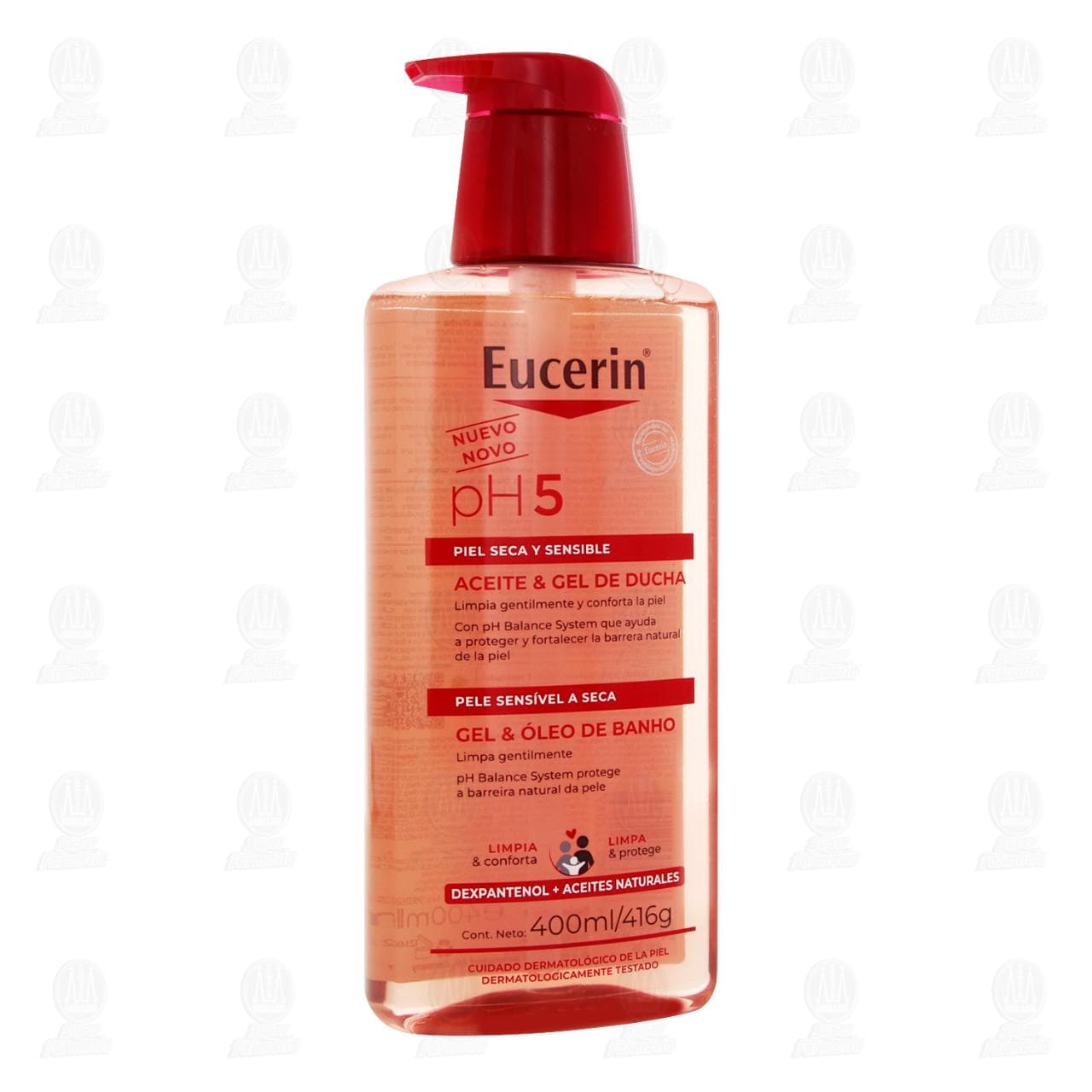 Eucerin pH5 Aceite & Gel de Ducha Piel Seca y Sensible, 400 ml. image number 0