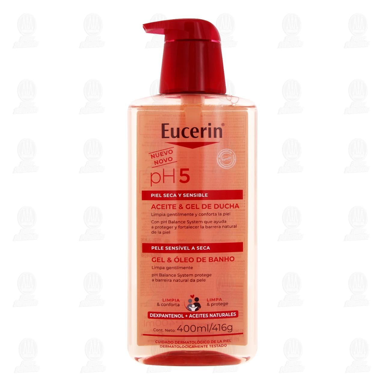 Eucerin pH5 Aceite & Gel de Ducha Piel Seca y Sensible, 400 ml. image number 1