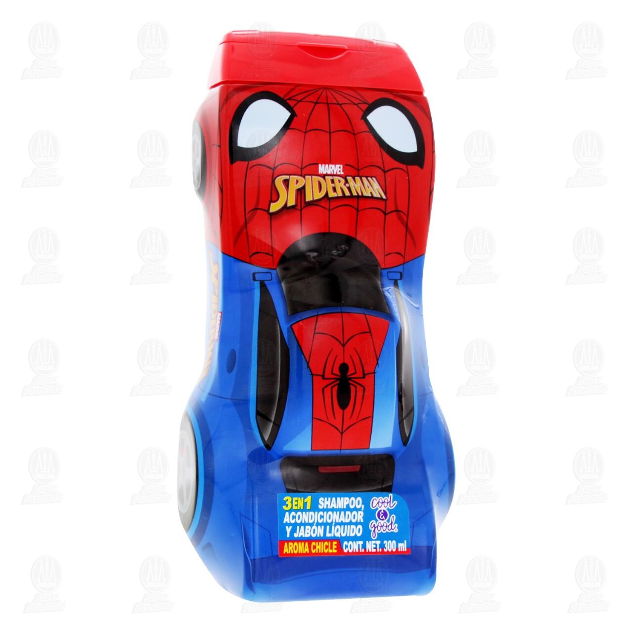 Shampoo, Acondicionador y Jab&oacute;n L&iacute;quido Cool & Good Spider-Man Aroma Chicle, 300 ml. image number 0