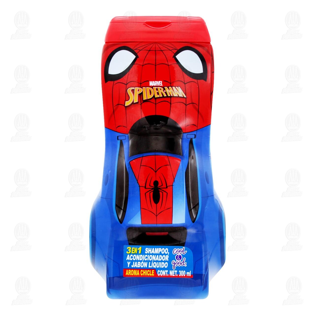 Shampoo, Acondicionador y Jab&oacute;n L&iacute;quido Cool & Good Spider-Man Aroma Chicle, 300 ml. image number 1