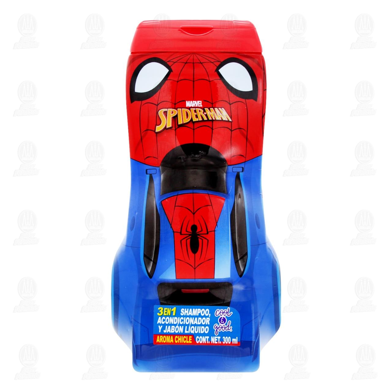 Shampoo, Acondicionador y Jab&oacute;n L&iacute;quido Cool & Good Spider-Man Aroma Chicle, 300 ml. image number 1