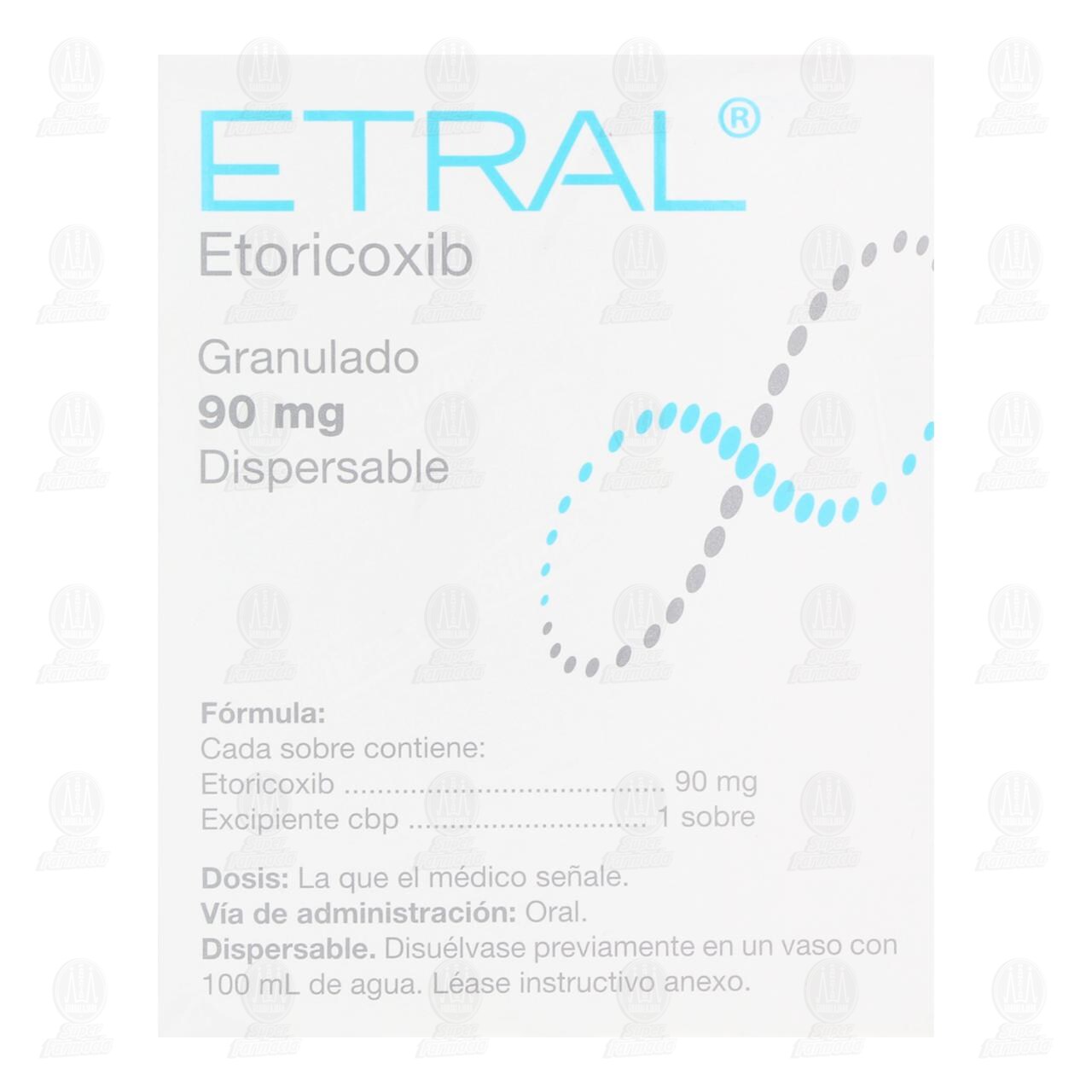 Etral Granulado Dispersable 90 mg, 14 Sobres. image number 2