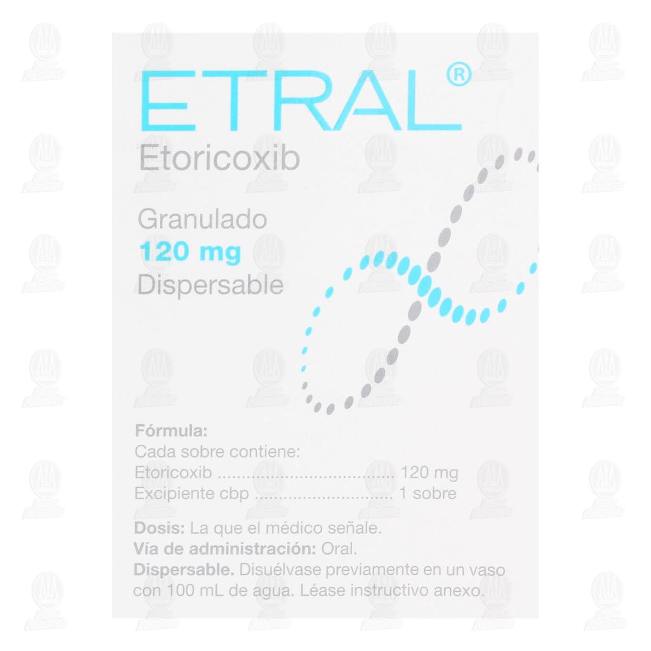 Etral Granulado Dispersable 120 mg, 7 Sobres. image number 2