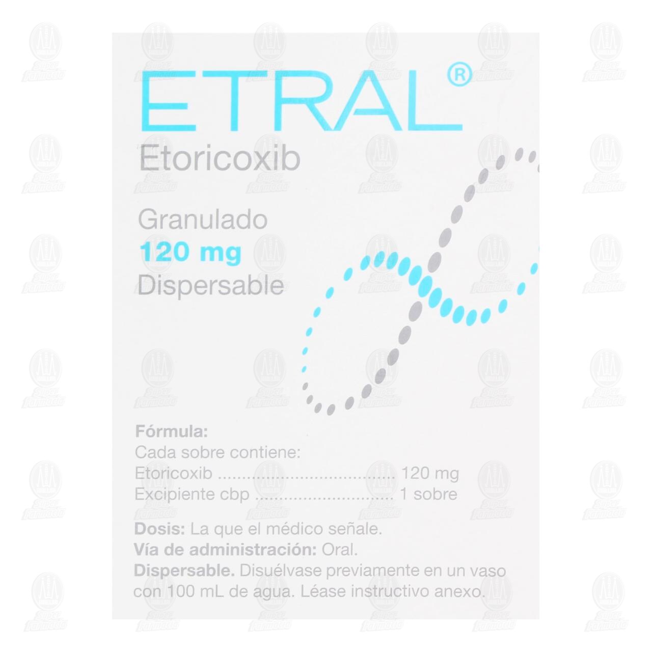 Etral Granulado Dispersable 120 mg, 7 Sobres. image number 2