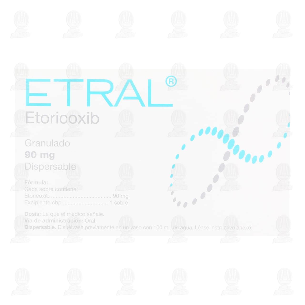 Etral Granulado Dispersable 90 mg, 28 Sobres. image number 2
