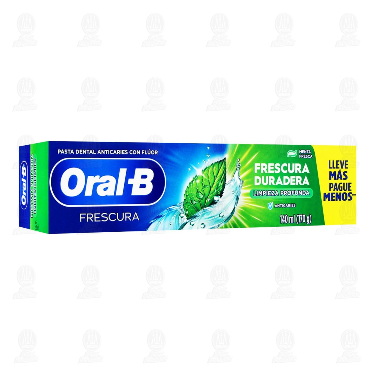 Pasta Dental Oral-B Frescura Duradera Menta Fresca, 140 ml.