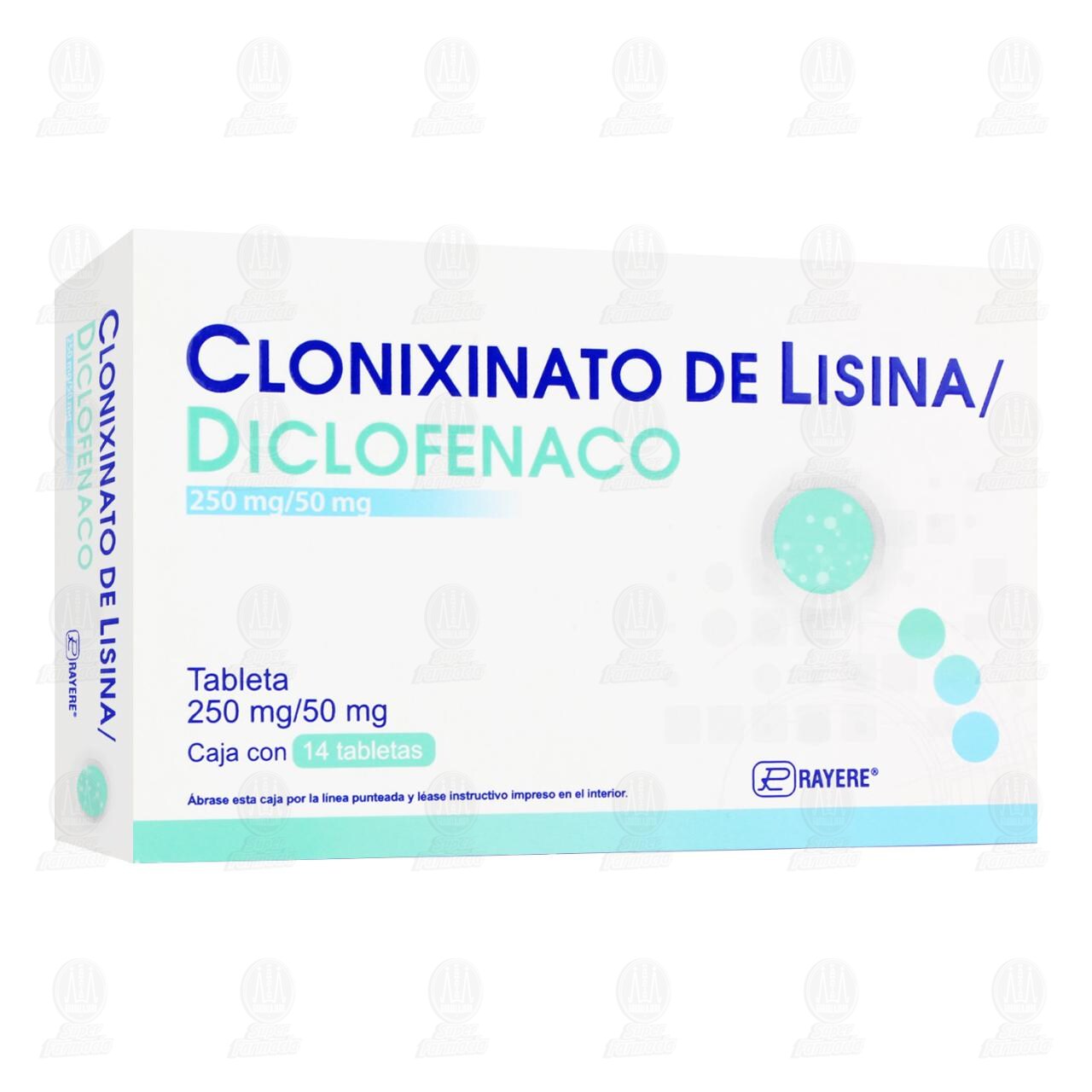 Clonixinato de Lisina, Tramadol 250mg/50mg, 14 Tabletas. image number 0