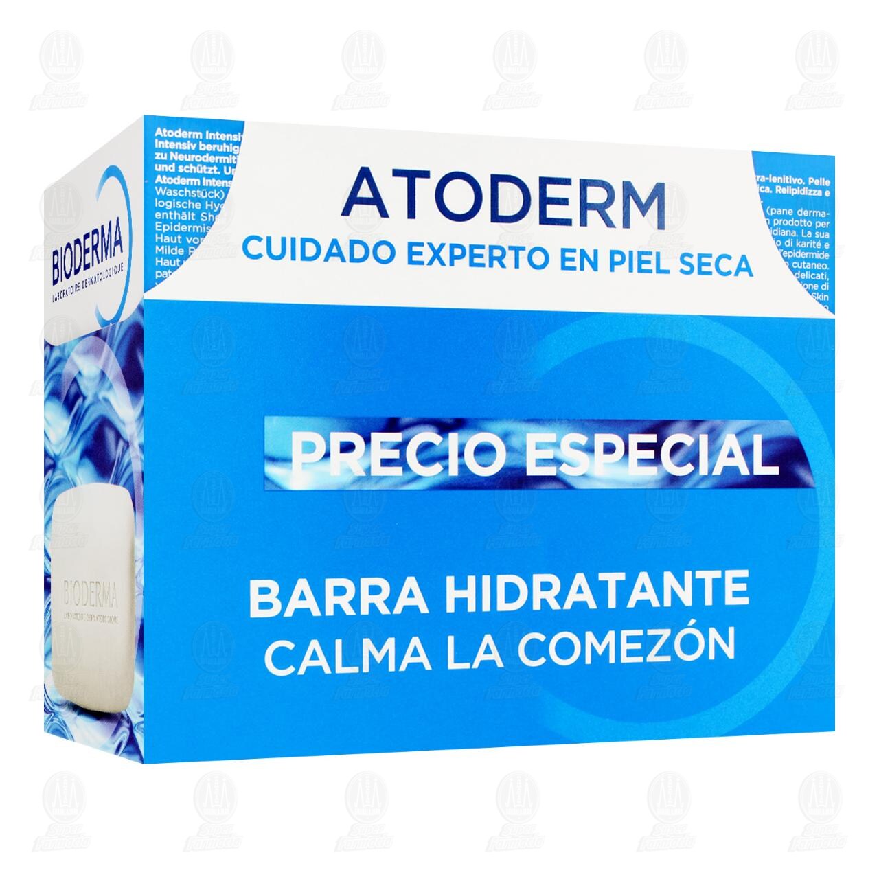 Pack Bioderma Atoderm Barra Hidratante para Piel Seca, 3 pzas de 150 gr c/u. image number 0