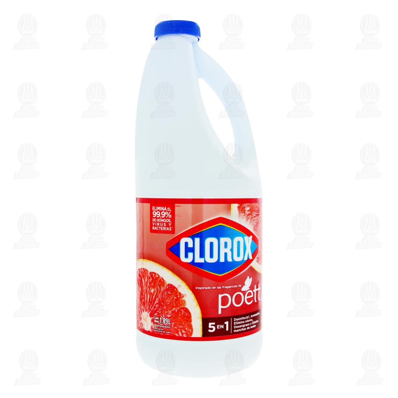 Limpiador Clorox Poett 5 en 1 Aroma Frutos C&iacute;tricos 1.89 L