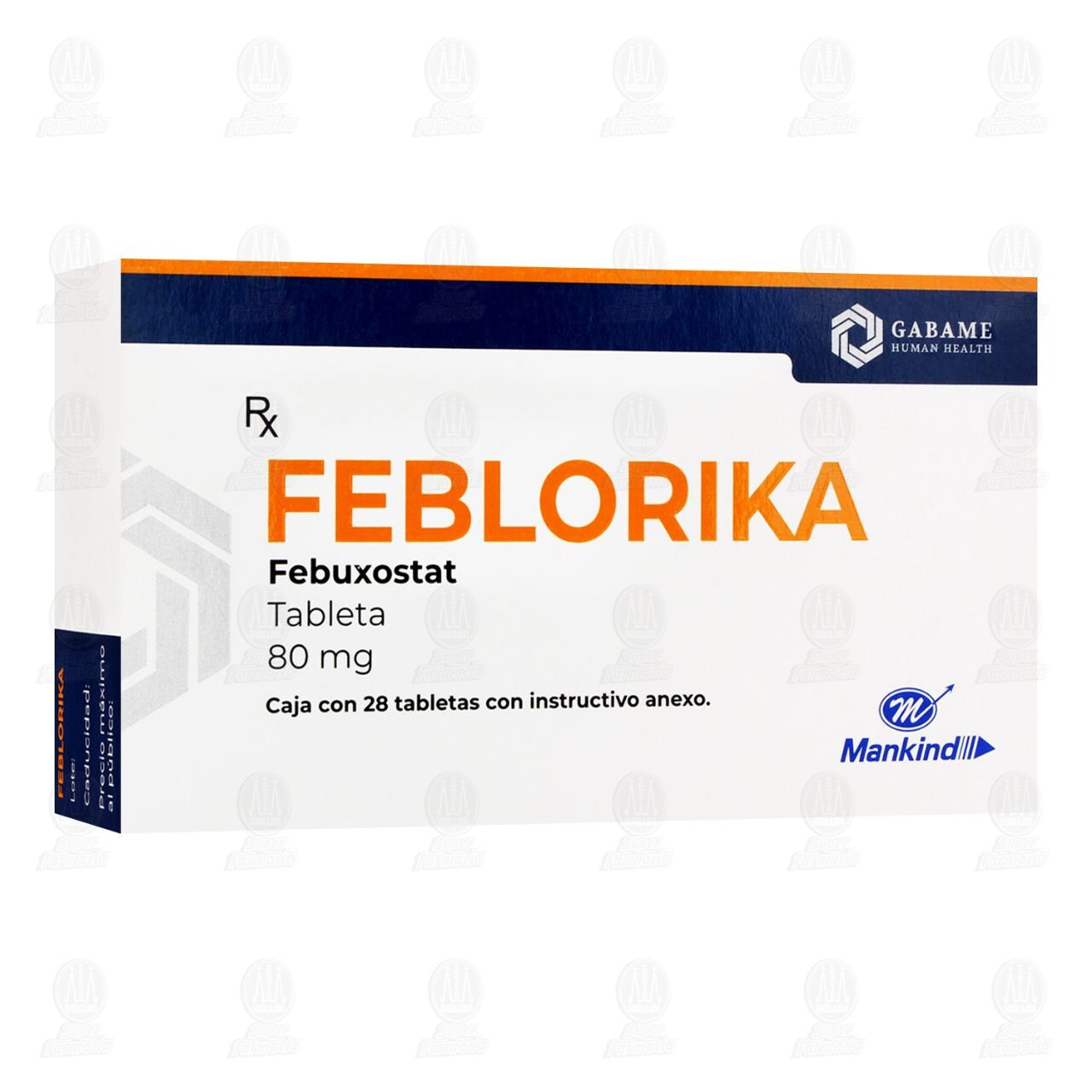 Feblorika 80 mg, 28 Tabletas. image number 0