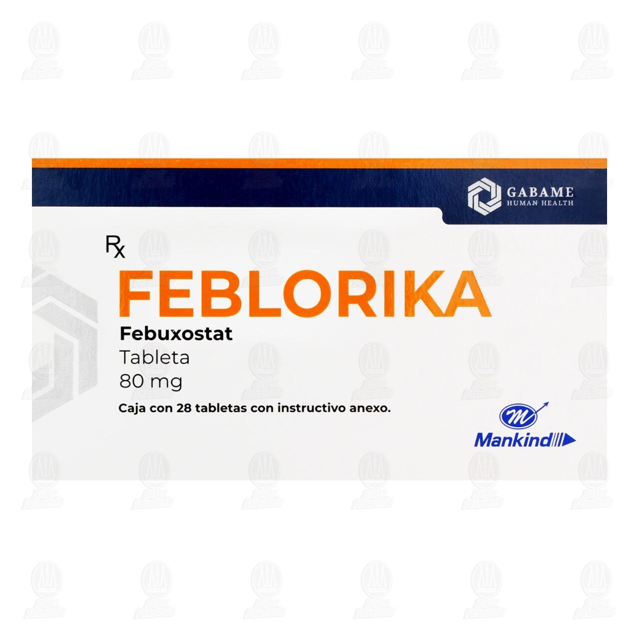 Feblorika 80 mg, 28 Tabletas. image number 1