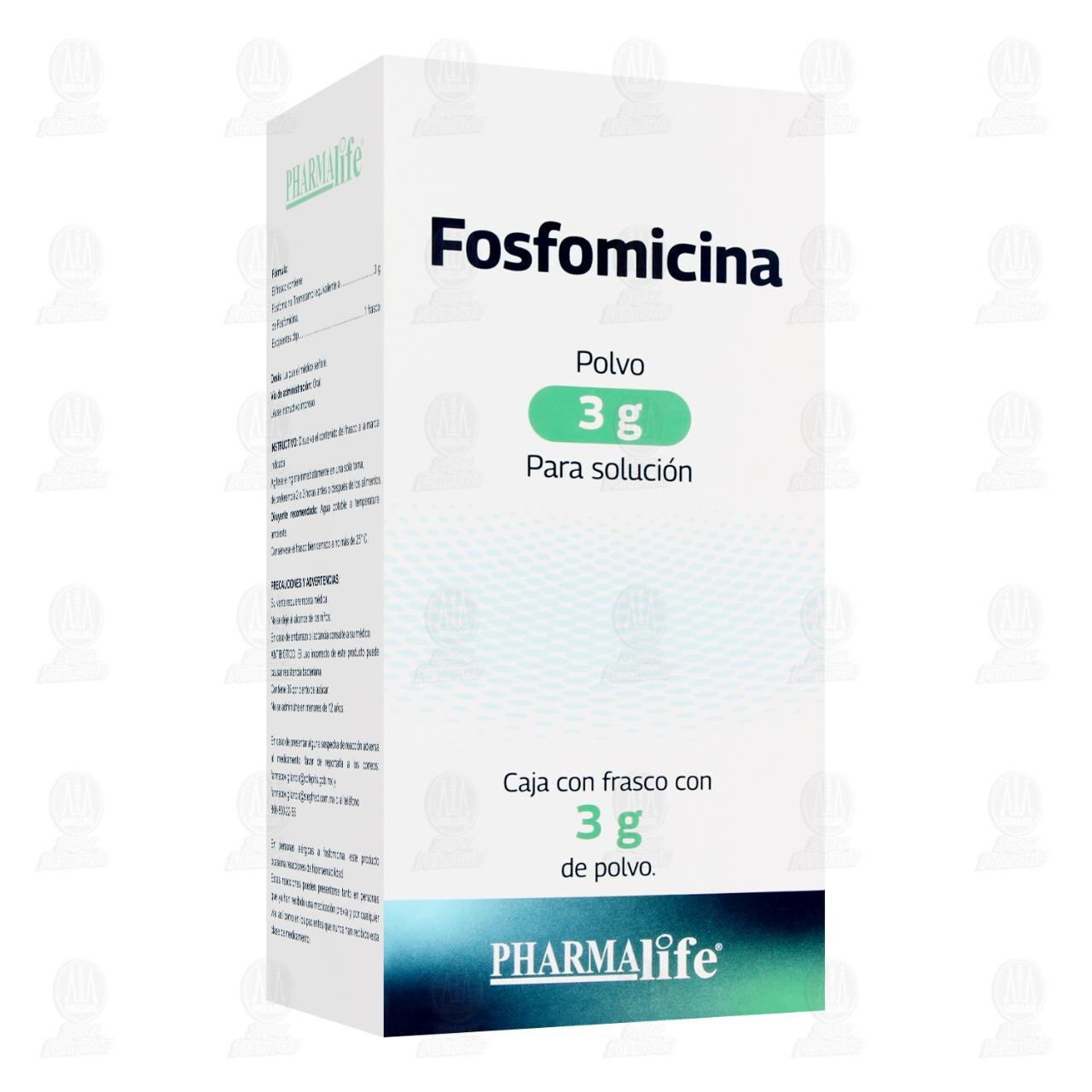Fosfomicina Soluci&oacute;n en Polvo 3 gr, 1 Frasco Pharmalife. image number 0