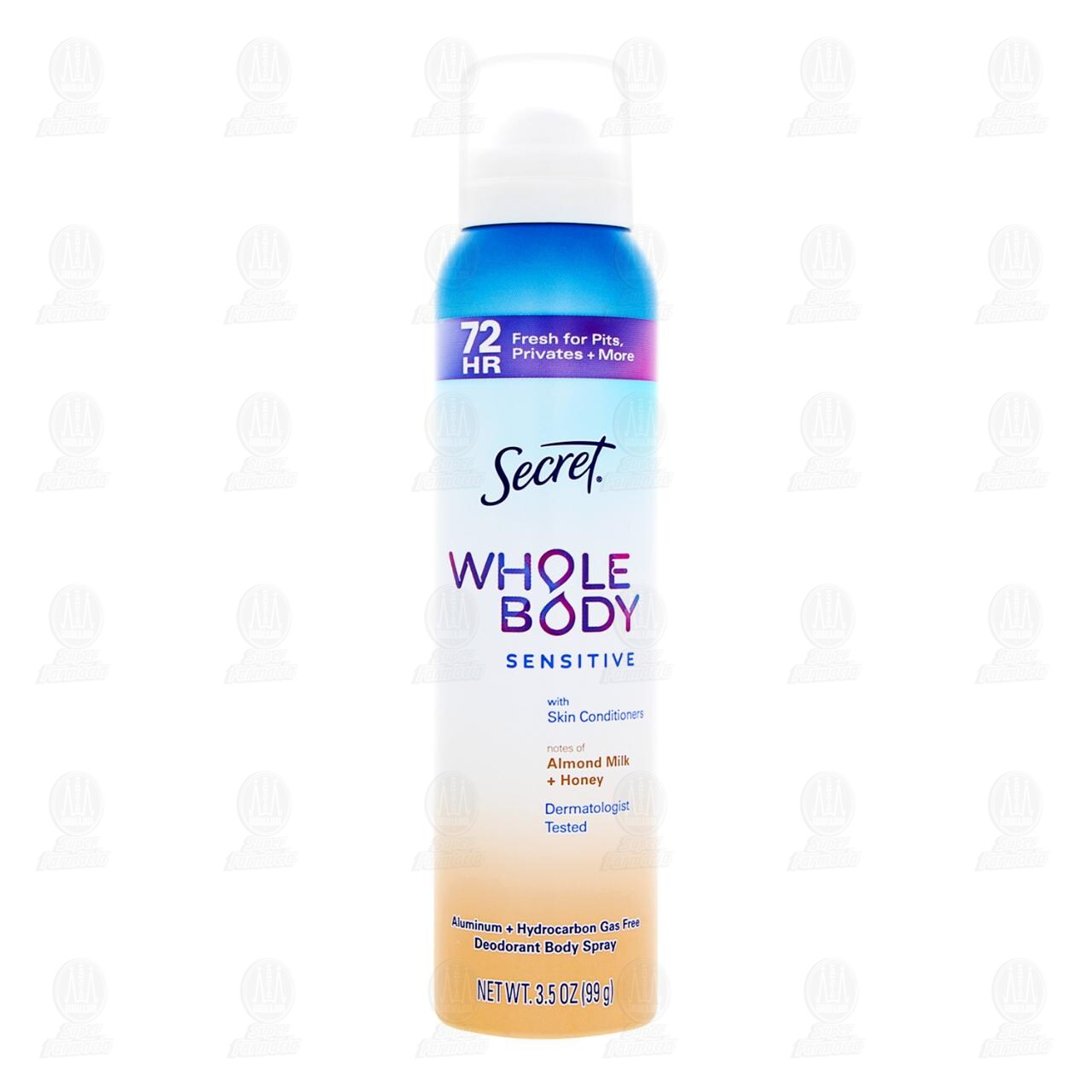 Desodorante Body Spray Secret Whole Body Sensitive en Aerosol, 99 gr. image number 1