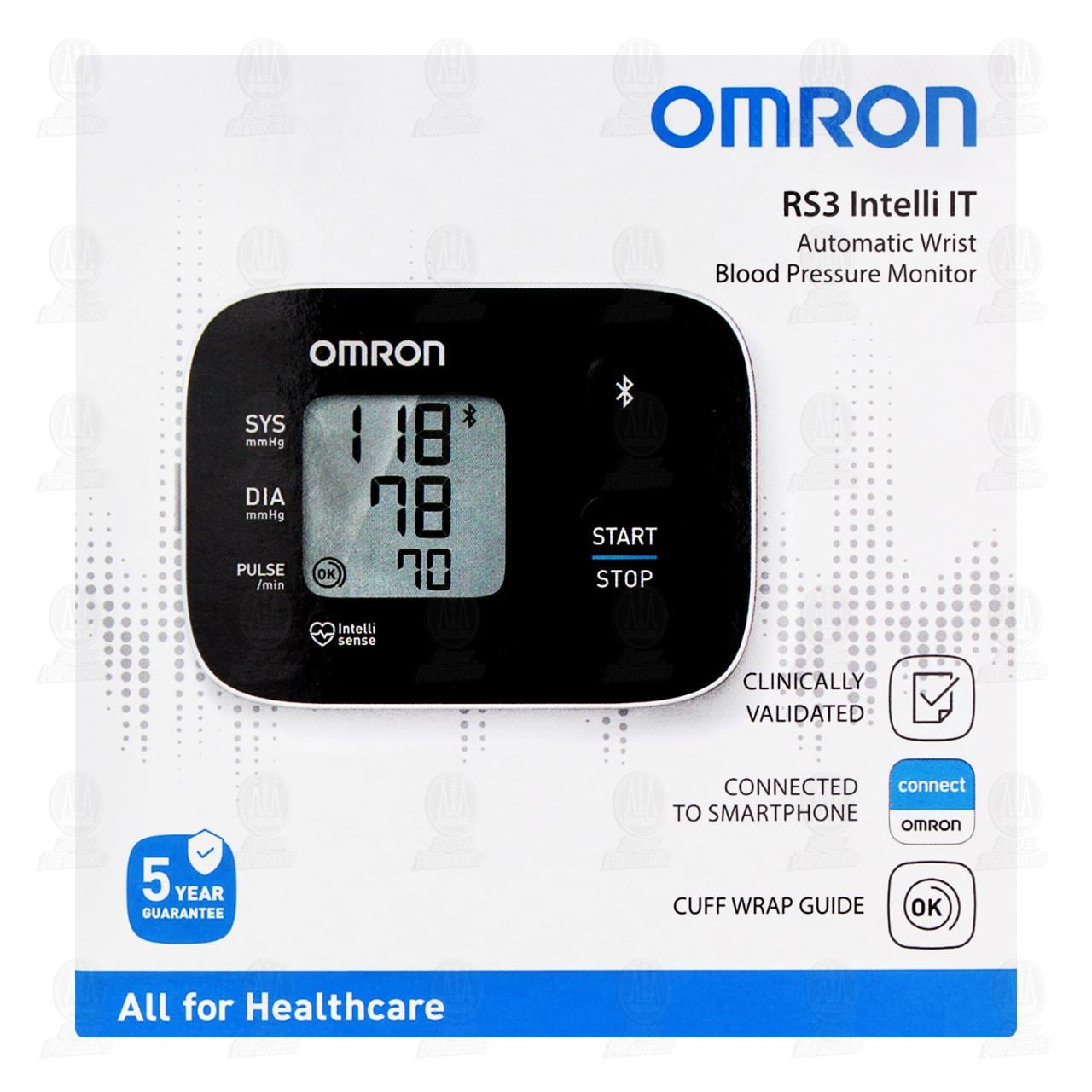 Monitor de Presi&oacute;n Arterial Omron Autom&aacute;tico de Mu&ntilde;eca RS3 Intelli IT, 1 pz. image number 1
