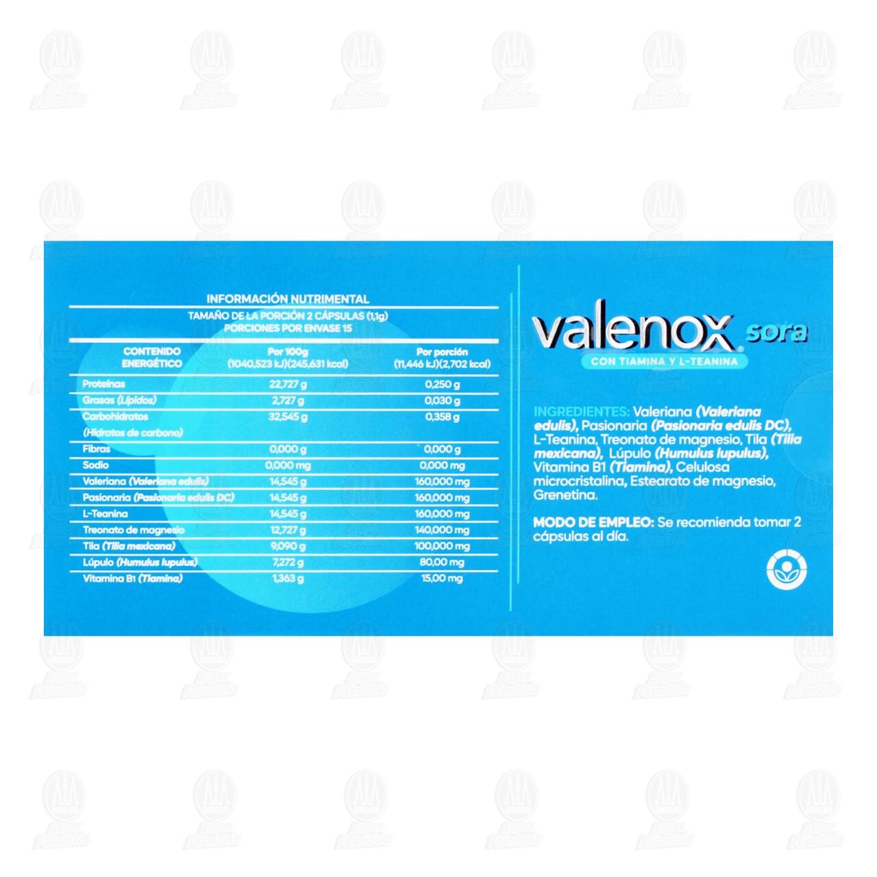 Valenox Sora, 30 C&aacute;psulas. image number 2