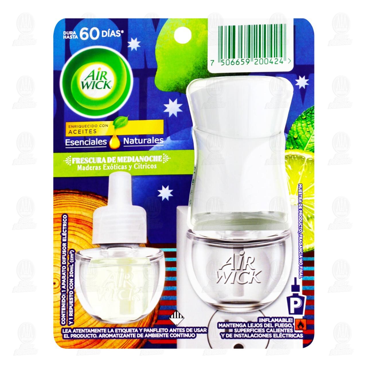 Air Wick Maderas Ex&oacute;ticas y C&iacute;tricos de 20 ml + Aparato Difusor, 2 pzas. image number 0