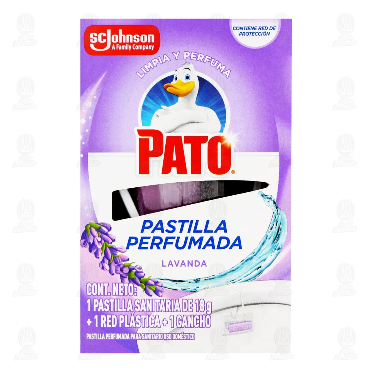 Pastilla Sanitaria Pato Lavanda con Red Protectora, 18 gr. image number 1