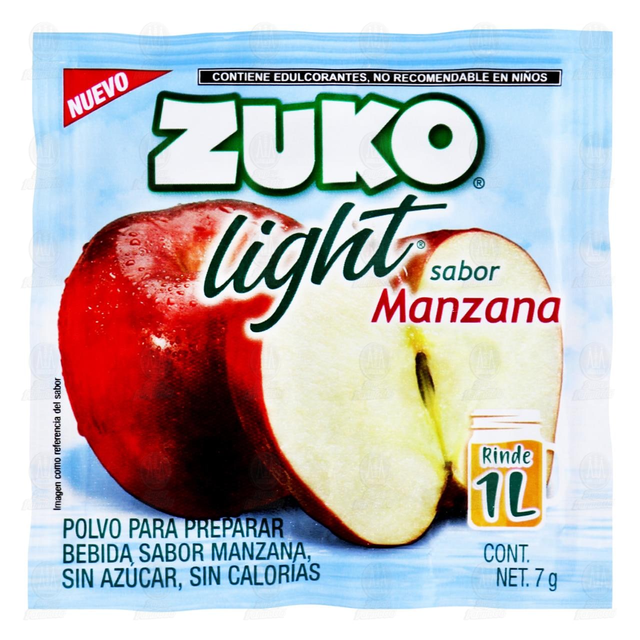 Bebida en Polvo Zuko Light Sabor Manzana, 7 gr. image number 0