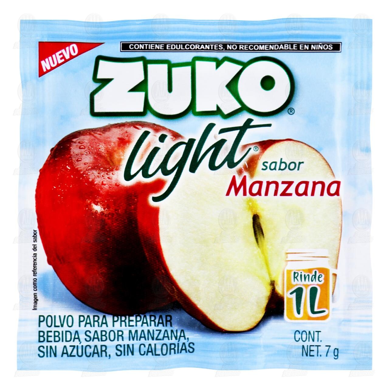 Bebida en Polvo Zuko Light Sabor Manzana, 7 gr. image number 0