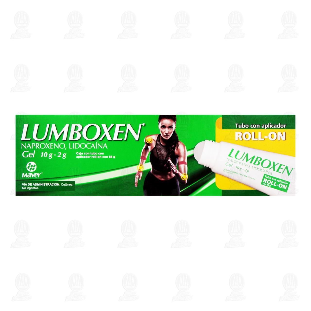 Lumboxen Gel 10 gr/2gr con Aplicador Roll-On, 65 gr. image number 1