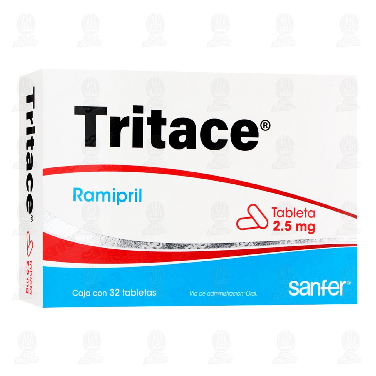 Tritace 2.5 mg, 32 Tabletas. image number 0