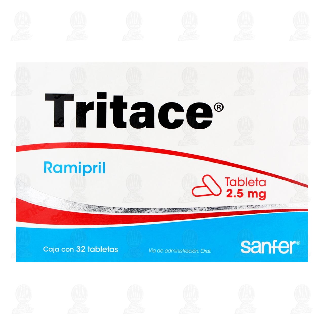 Tritace 2.5 mg, 32 Tabletas. image number 1
