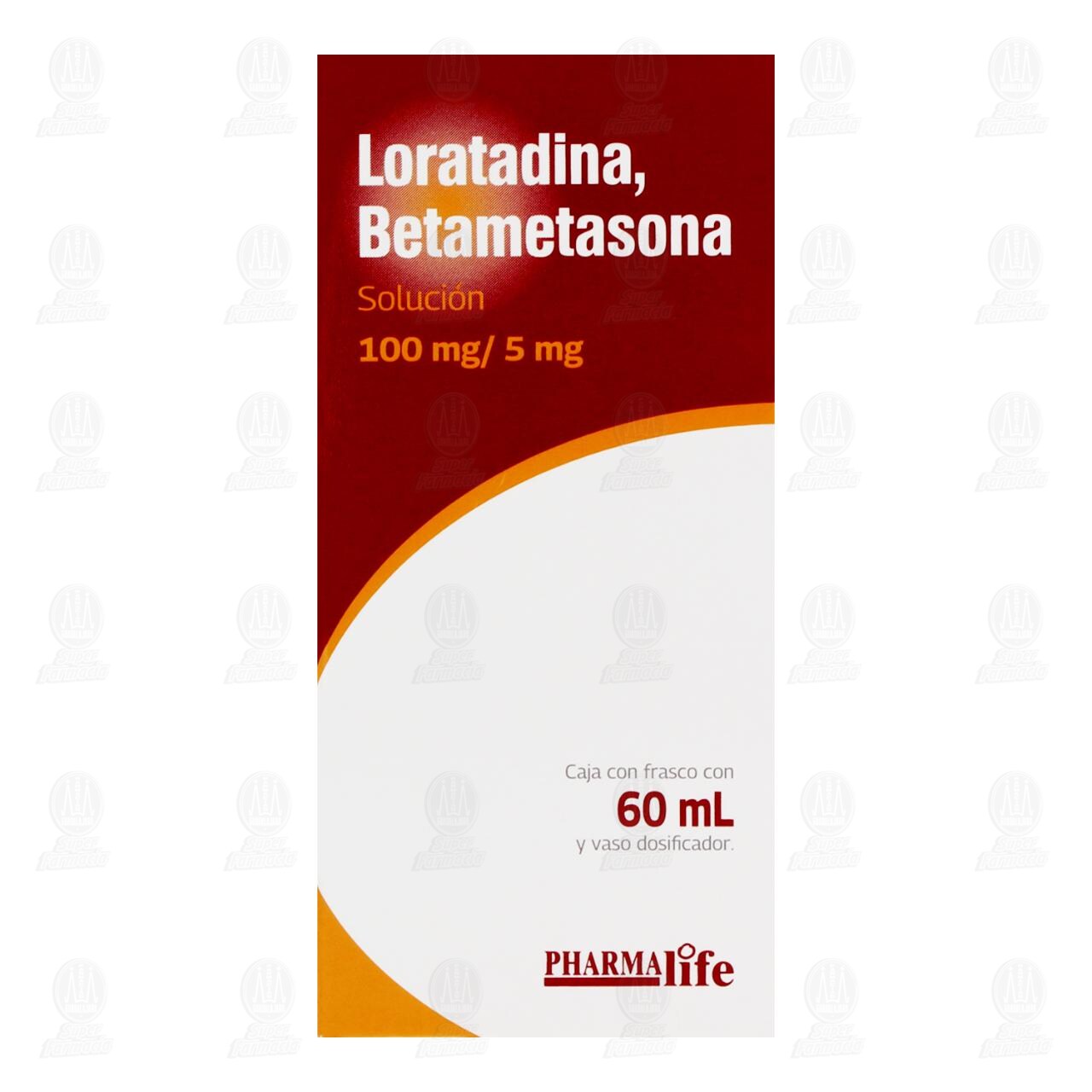 Loratadina, Betametasona Soluci&oacute;n 100mg/5mg, 60 ml Pharmalife. image number 1