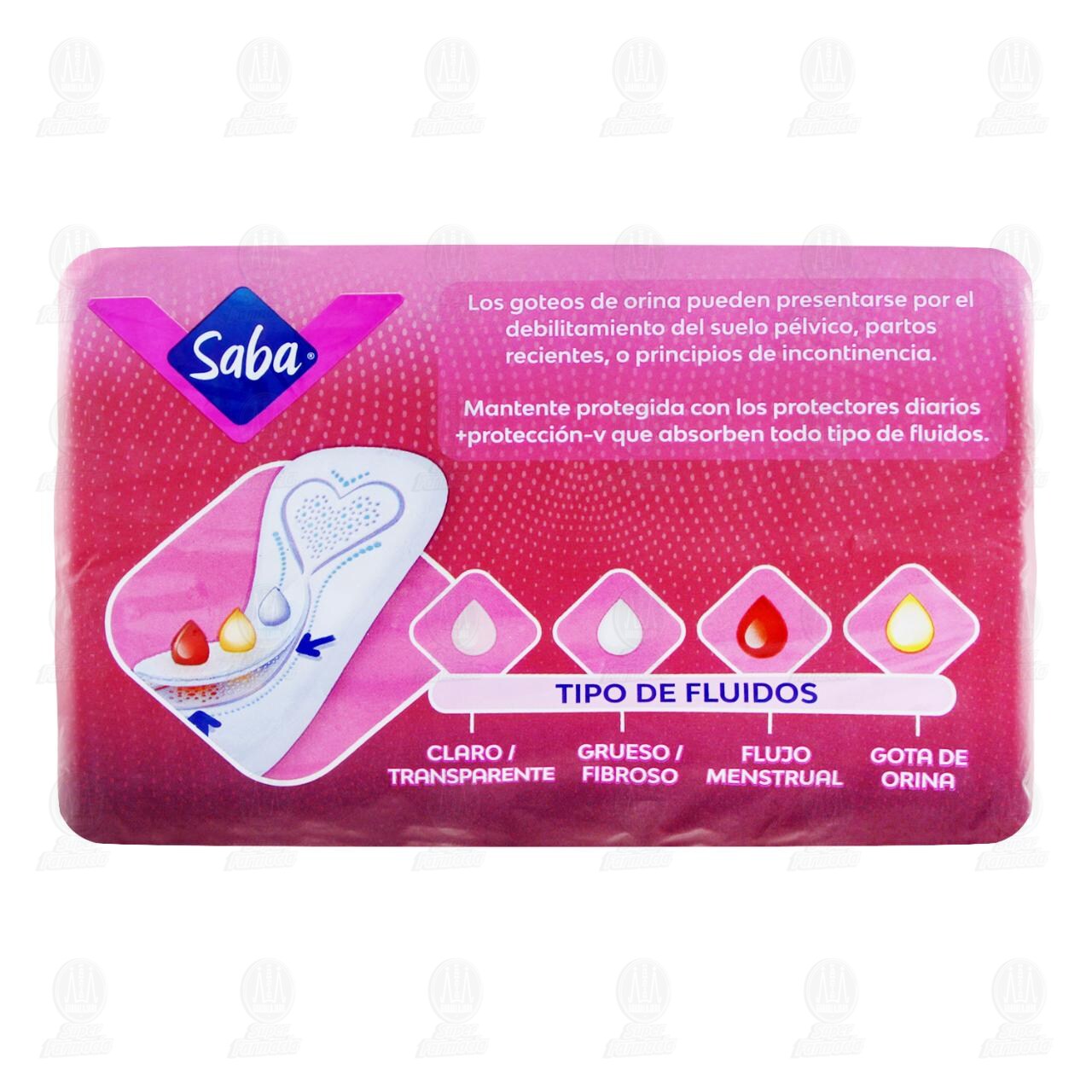 Protectores Diarios Saba +Protecci&oacute;n-V Extra Largos, 50 pzas. image number 2