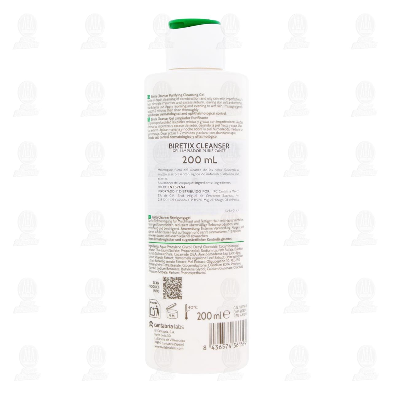 Biretix Gel Limpiador Purificante Cleanser, 200 ml. image number 2