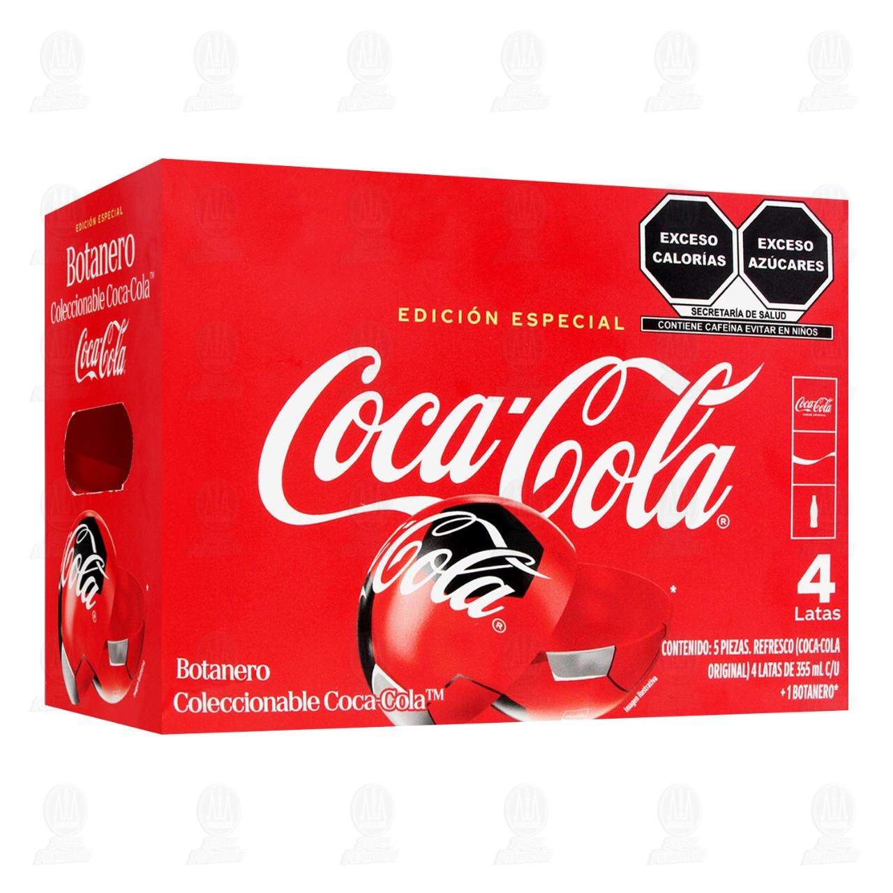 Pack Coca-Cola Original con Botanero Coleccionable, 5 pzas. image number 0