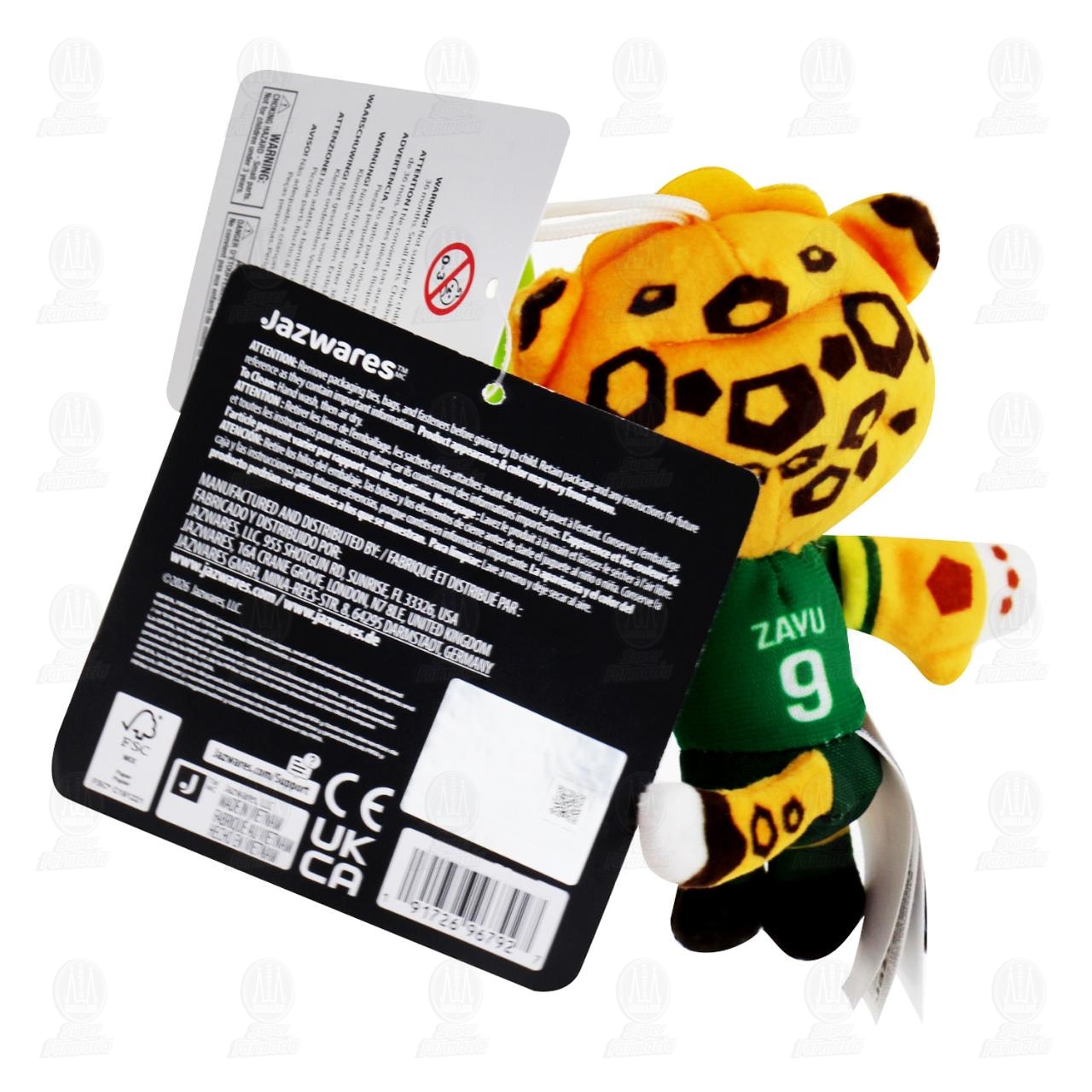Peluche Mascota Zayu con Clip, 1 pz. image number 1