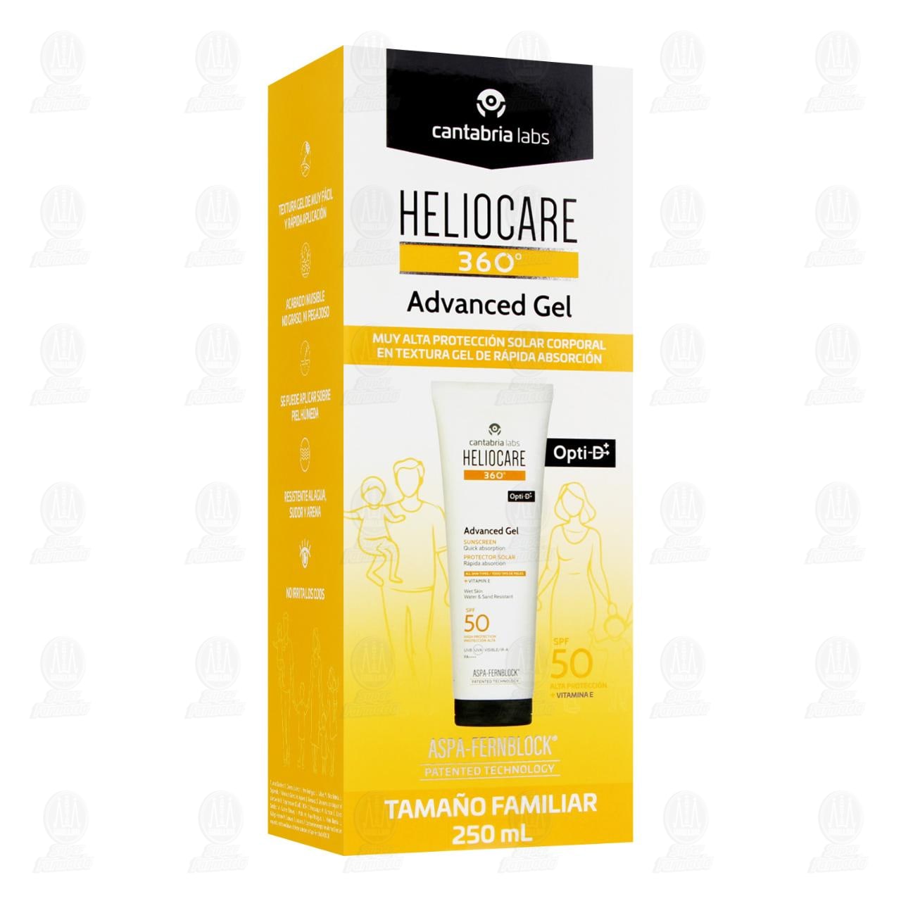 Heliocare 360&deg; Advanced Gel SPF 50, 250 ml. image number 0
