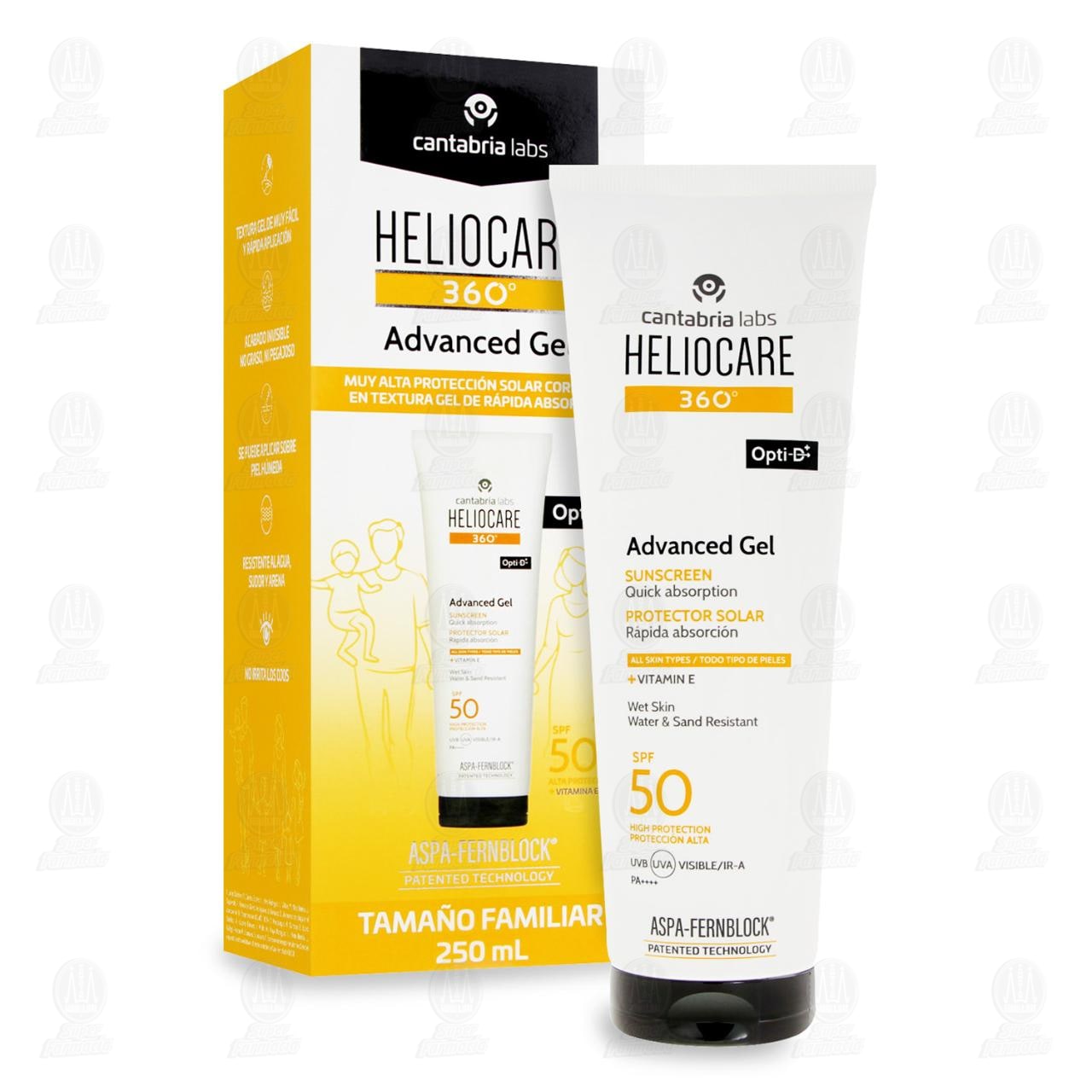 Heliocare 360&deg; Advanced Gel SPF 50, 250 ml. image number 3