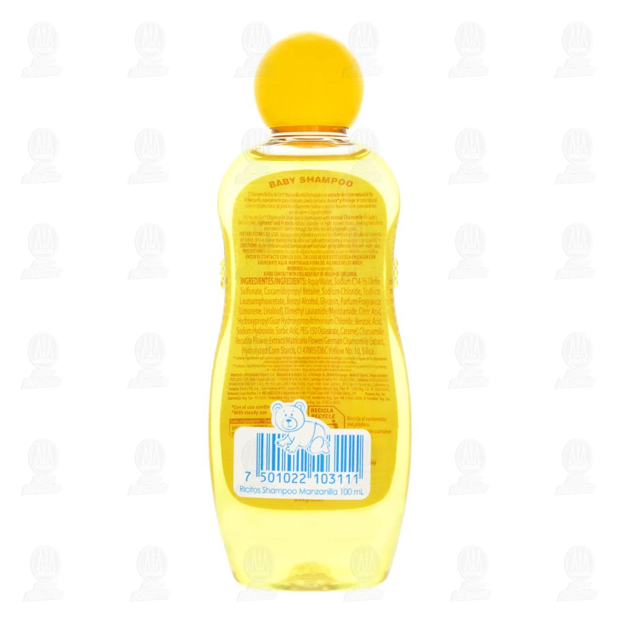 Ricitos de Oro Shampoo Manzanilla Aclara y Protege, 100 ml. image number 2