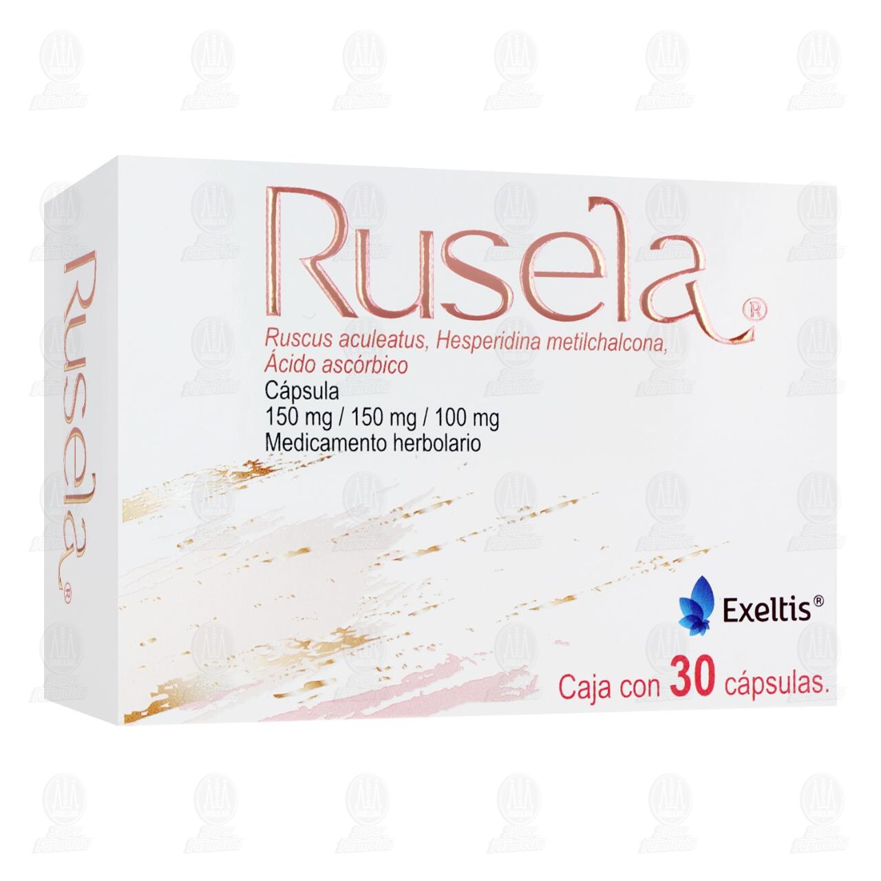 Rusela 150mg/150mg/100mg, 30 C&aacute;psulas.